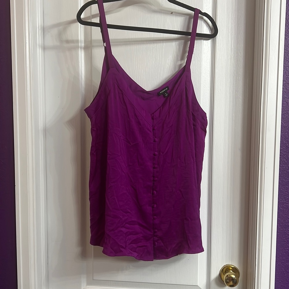 Torrid size 1 button up tank top